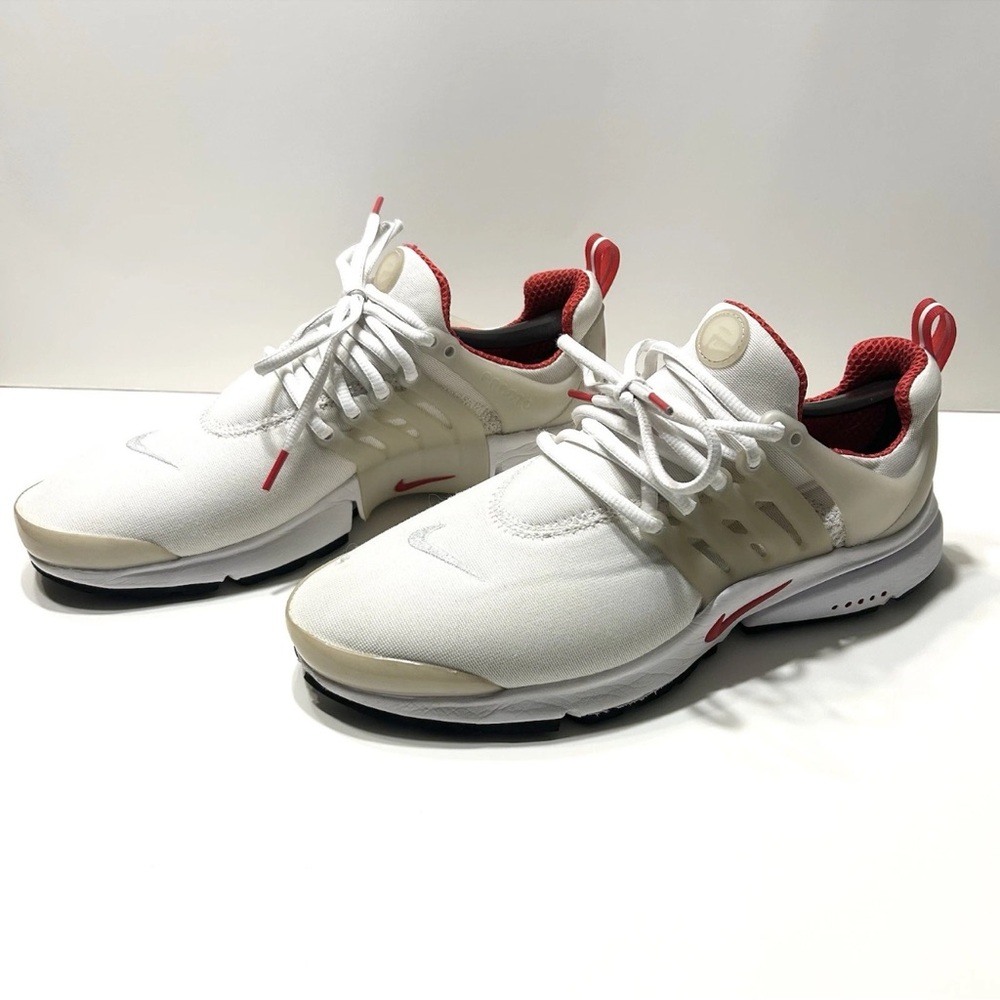 Nike Air Presto White University Red Shoes DM8678-100 Mens Size 10